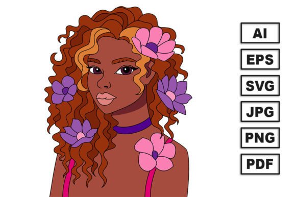 Download Afro Woman Black History Month Art No-20 - Afro Collection