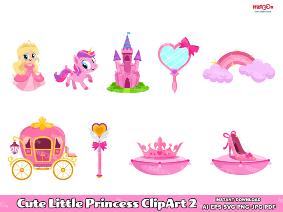 Download Cute Little Princess ClipArt 2 - Little princess Collection