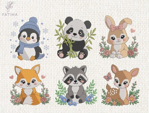 Download Baby Arctic Animal Embroidery Bundle - Premium Resources
