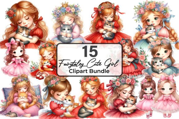 Download Cat Flowers Little Princess Sublimation - Little princess Collection