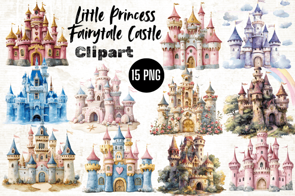Download Little Princess Fairytale Castle Clipart - Little princess Collection