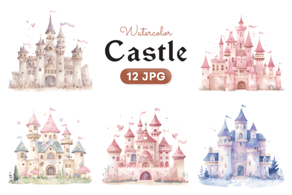 Download Little Princess Fairytale Castle Clipart - Little princess Collection