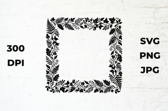 Download Botanical Floral Border Design - Premium Bundle