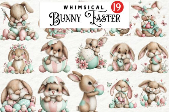 Download Whimsical Bunny Easter Clipart - Premium Resources